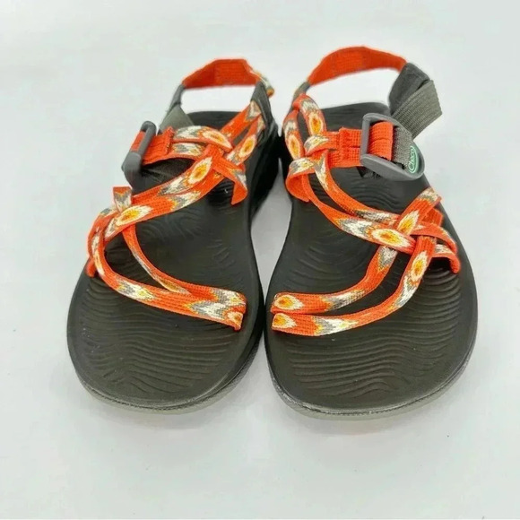 Chaco Z no toe loop Coral Black Adjustable sport sandals - Picture 5 of 7